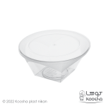 پیاله یکبار مصرف پلاستیکی گرد 500 سی سی مدل نگین