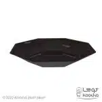 بشقاب یکبارمصرف خورشت خوری برلیان (مشکی) (6عددی)