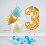 بادکنک فویلی عدد سه