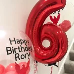 بادکنک فویلی عدد شش