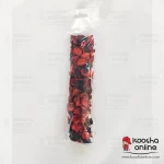 گل خشک تزئینی رنگ قرمز مشکی