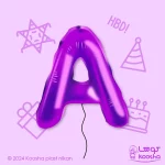بادکنک فویلی حرف A