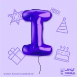 بادکنک فویلی حرف I