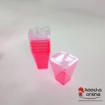 دسری یکبار مصرف آوش 300 سی سی با درب صورتی فسفری