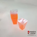 دسری یکبار مصرف آوش 300 سی سی با درب نارنجی فسفری