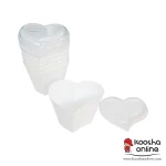 ظرف دسری یکبار مصرف دلسا درب دار سفید