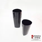 لیوان یکبار مصرف لونا ۳۳۰ سی سی مشکی 6عددی