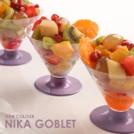 جام دسری یکبار مصرف نیکا پایه پوست پیازی