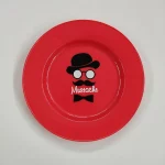 بشقاب یکبار مصرف میوه خوری آیدا طرح سیبیل(6عددی)