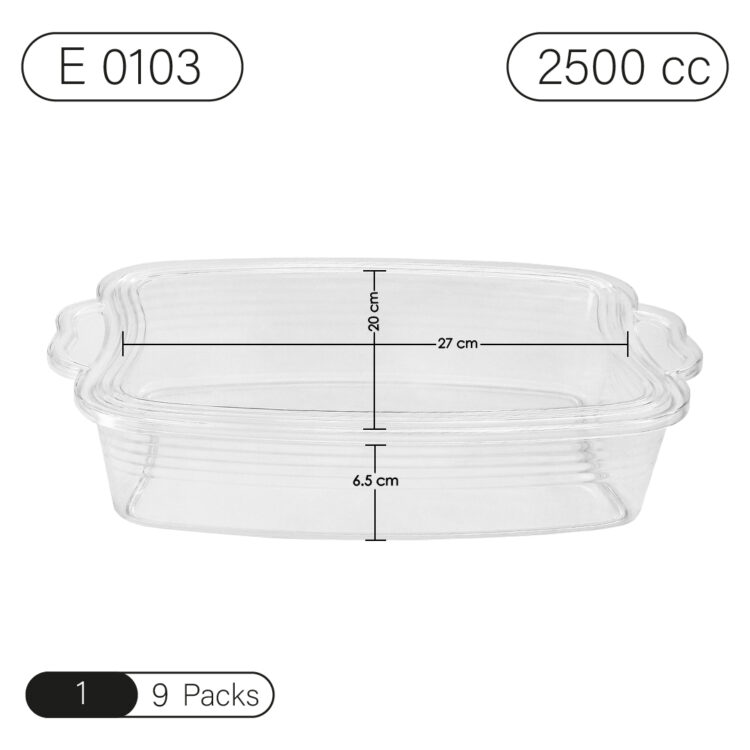 ظرف الگانس 2500 سی سی نقره ای