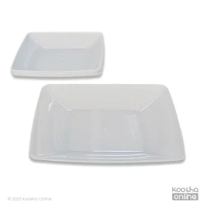 بشقاب یکبار مصرف غذاخوری لوکس (طوسی پاستیلی)(6عددی)