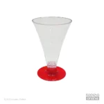 جام دسری یکبار مصرف مهرسا پایه قرمز 175 سی سی