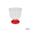 جام دسری یکبار مصرف لاریسا 330 سی سی پایه قرمز (6 عددی )