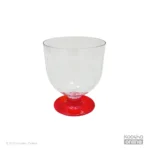 جام دسری یکبار مصرف لاریسا 330 سی سی پایه قرمز (6 عددی )